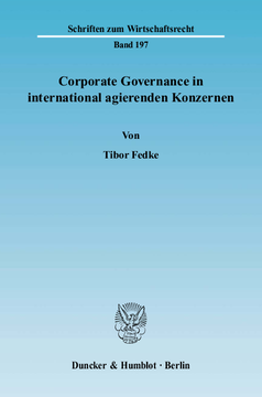 Corporate Governance in international agierenden Konzernen