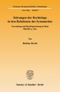 Störungen der Rechtslage in den Relationen des Symmachus