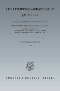Literaturwissenschaftliches Jahrbuch