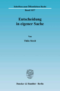 Entscheidung in eigener Sache