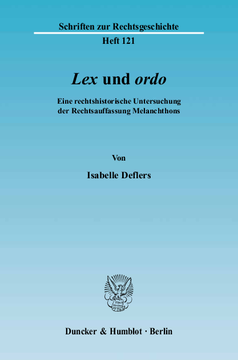 »Lex« und »ordo«