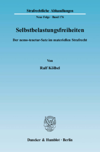 Selbstbelastungsfreiheiten