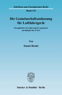 Die Gemeinschaftszulassung für Luftfahrtgerät
