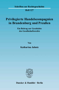 Privilegierte Handelscompagnien in Brandenburg und Preußen