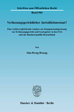 Verfassungsgerichtlicher Jurisdiktionsstaat? Verfassungsgerichtlicher Jurisdiktionsstaat?