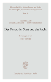 Der Terror, der Staat und das Recht