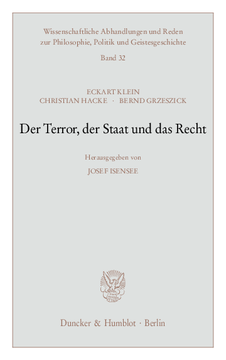 Der Terror, der Staat und das Recht Der Terror, der Staat und das Recht