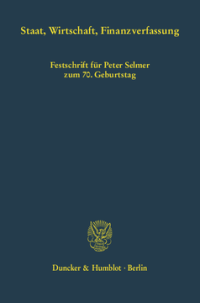 Staat, Wirtschaft, Finanzverfassung