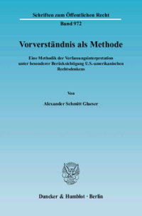 Vorverständnis als Methode