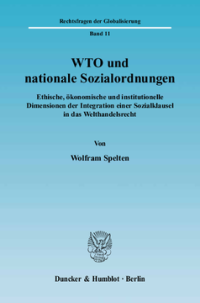 WTO und nationale Sozialordnungen