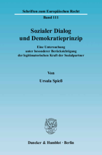 Sozialer Dialog und Demokratieprinzip