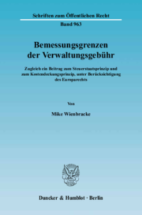 Bemessungsgrenzen der Verwaltungsgebühr