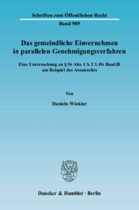 Das gemeindliche Einvernehmen in parallelen Genehmigungsverfahren