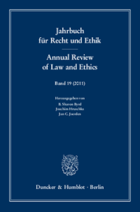Jahrbuch für Recht und Ethik / Annual Review of Law and Ethics