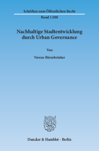 Nachhaltige Stadtentwicklung durch Urban Governance