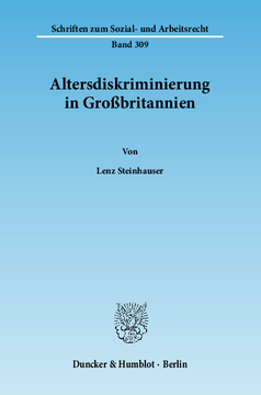 Altersdiskriminierung in Großbritannien Altersdiskriminierung in Großbritannien