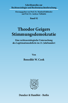 Theodor Geigers Stimmungsdemokratie