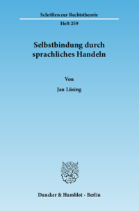 Selbstbindung durch sprachliches Handeln
