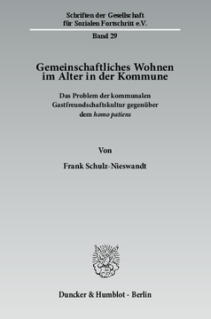 Gemeinschaftliches Wohnen im Alter in der Kommune Gemeinschaftliches Wohnen im Alter in der Kommune