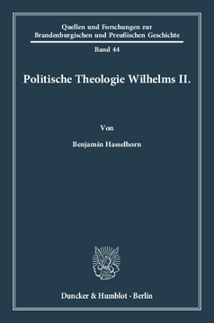 Politische Theologie Wilhelms II Politische Theologie Wilhelms II