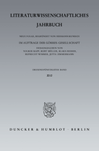 Literaturwissenschaftliches Jahrbuch