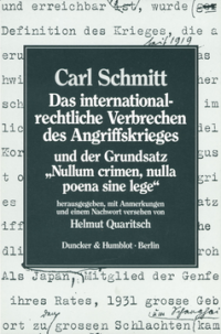 Das internationalrechtliche Verbrechen des Angriffskrieges und der Grundsatz »Nullum crimen, nulla poena sine lege«