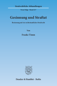 Gesinnung und Straftat