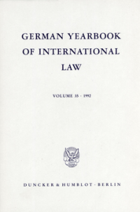 German Yearbook of International Law / Jahrbuch für Internationales Recht