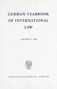 German Yearbook of International Law / Jahrbuch für Internationales Recht