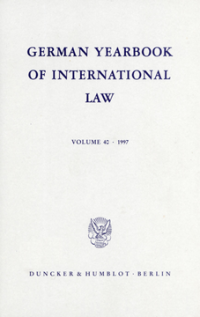 German Yearbook of International Law / Jahrbuch für Internationales Recht