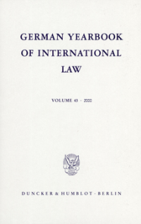 German Yearbook of International Law / Jahrbuch für Internationales Recht