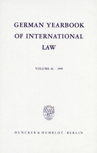 German Yearbook of International Law / Jahrbuch für Internationales Recht