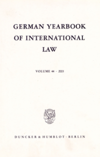 German Yearbook of International Law / Jahrbuch für Internationales Recht