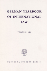 German Yearbook of International Law / Jahrbuch für Internationales Recht