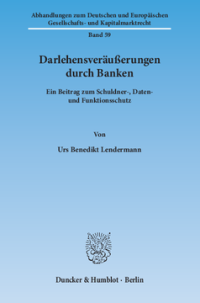 Darlehensveräußerungen durch Banken