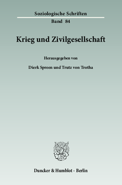 Krieg und Zivilgesellschaft Krieg und Zivilgesellschaft