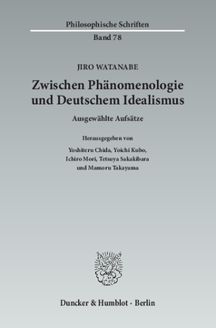 Zwischen Phänomenologie und Deutschem Idealismus Zwischen Phänomenologie und Deutschem Idealismus