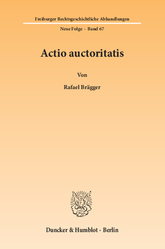 Actio auctoritatis Actio auctoritatis