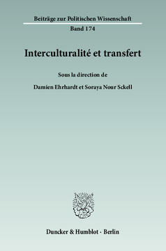 Interculturalité et transfert