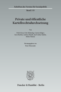 Private und öffentliche Kartellrechtsdurchsetzung