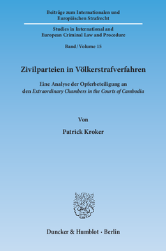 Zivilparteien in Völkerstrafverfahren Zivilparteien in Völkerstrafverfahren