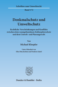 Denkmalschutz und Umweltschutz
