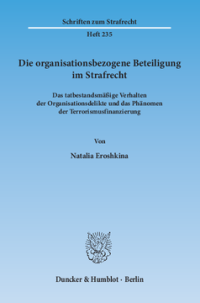 Die organisationsbezogene Beteiligung im Strafrecht