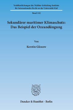 Sekundärer maritimer Klimaschutz: Das Beispiel der Ozeandüngung