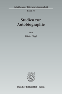 Studien zur Autobiographie
