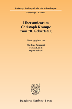 Liber amicorum Christoph Krampe zum 70. Geburtstag