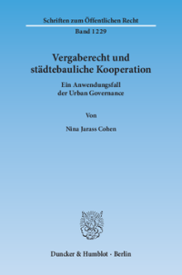 Vergaberecht und städtebauliche Kooperation