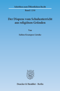 Der Dispens vom Schulunterricht aus religiösen Gründen