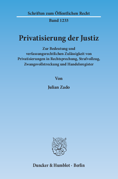 Privatisierung der Justiz