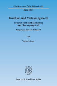 Tradition und Verfassungsrecht